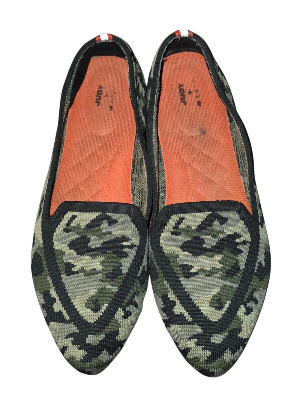 Birdies The Swift Camo Knit Loafers Women's Size 9 Slip-On Washable Flats